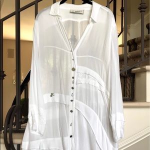 Elisa Cavatelli white blouse